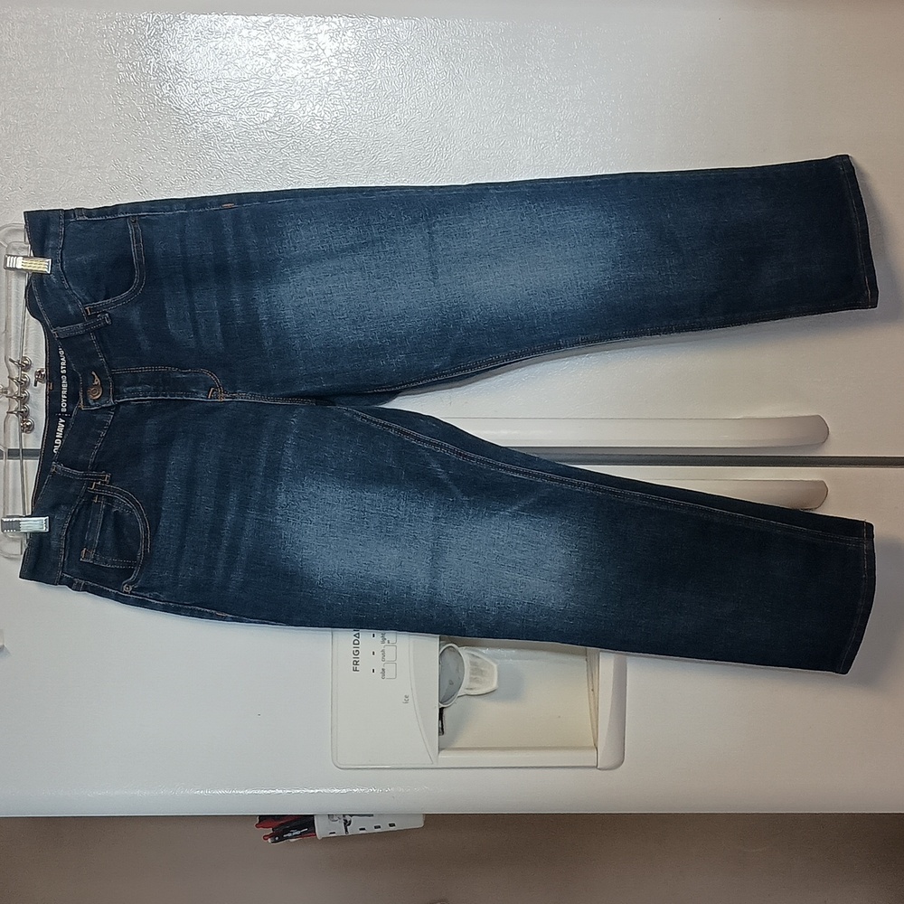 Old Navy Boyfriend Denim Blue Jeans Straight leg in Very good condition Size 12